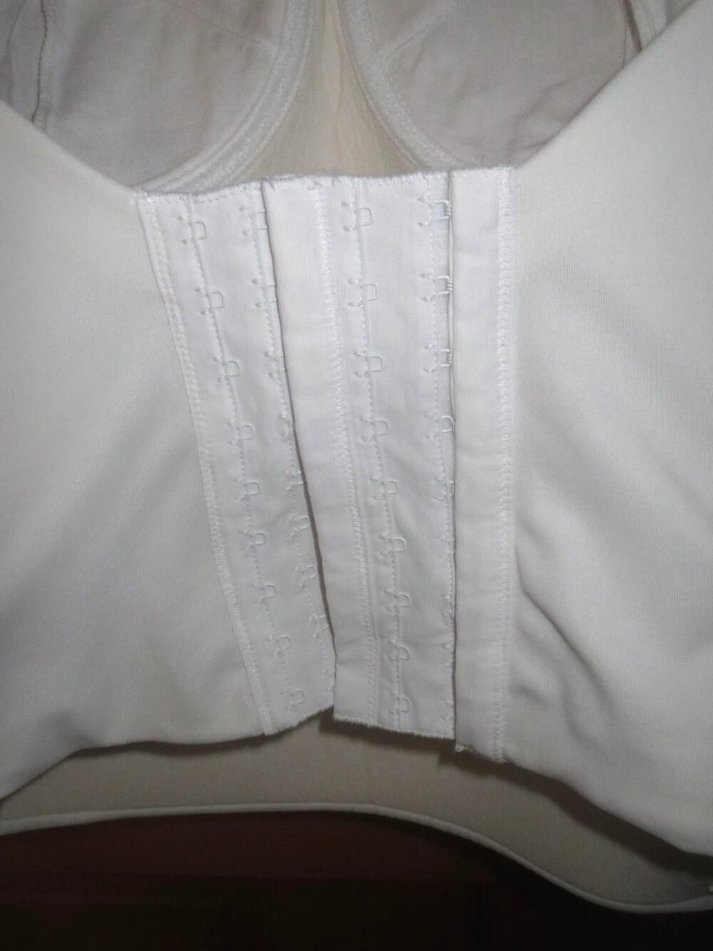 Bridal Bustier 38D Strapless With Garters, Includes NIP Straps White GUC - Picture 4 of 14